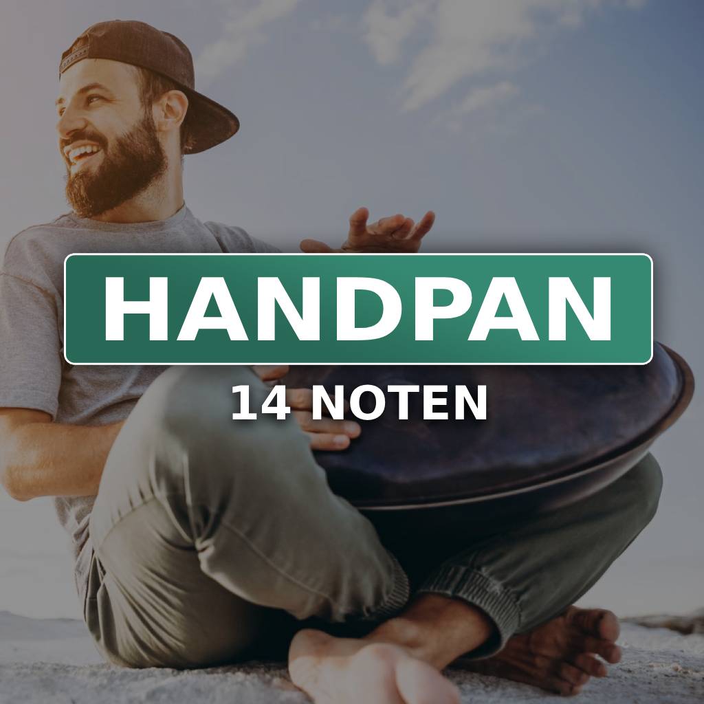 wie man die Handpauke spielt, hang hang drum; Hängeinstrument, handpan 14 noten