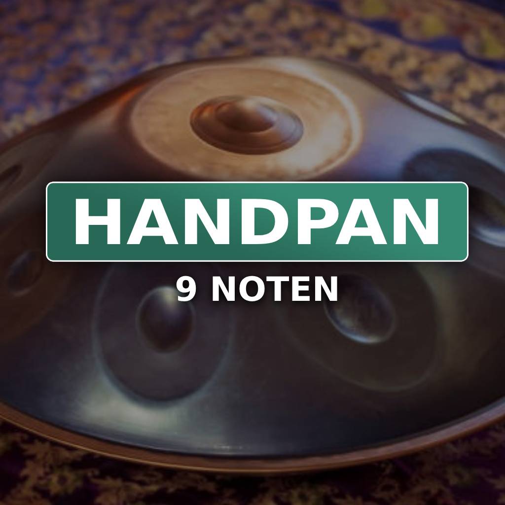 Handpfanne für Fortgeschrittene, handpan 440hz, 9 noten handpan, hang