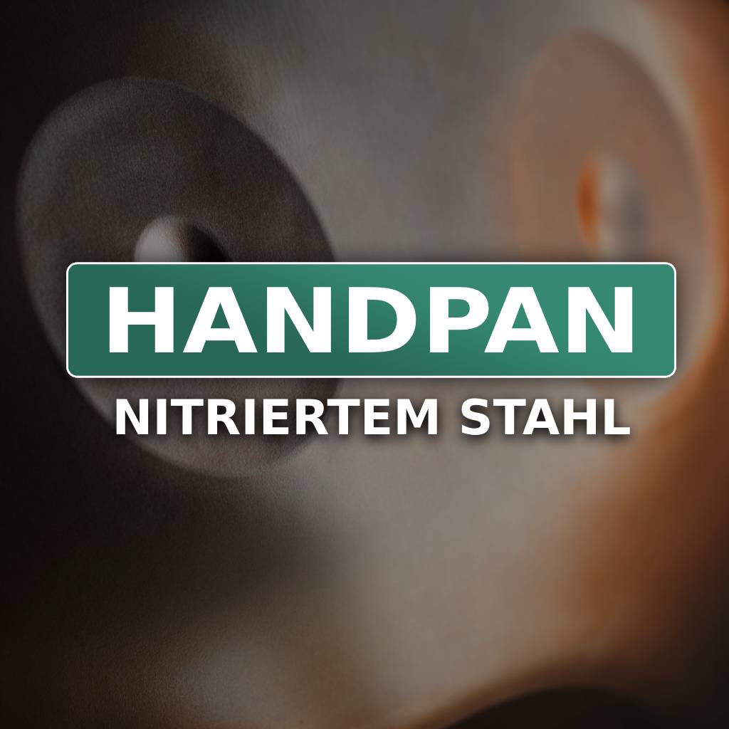 handpan 440hz, 432hertz;  música de handpan, Musikinstrument Hängetrommel; Nitrierte Stahlhandpans