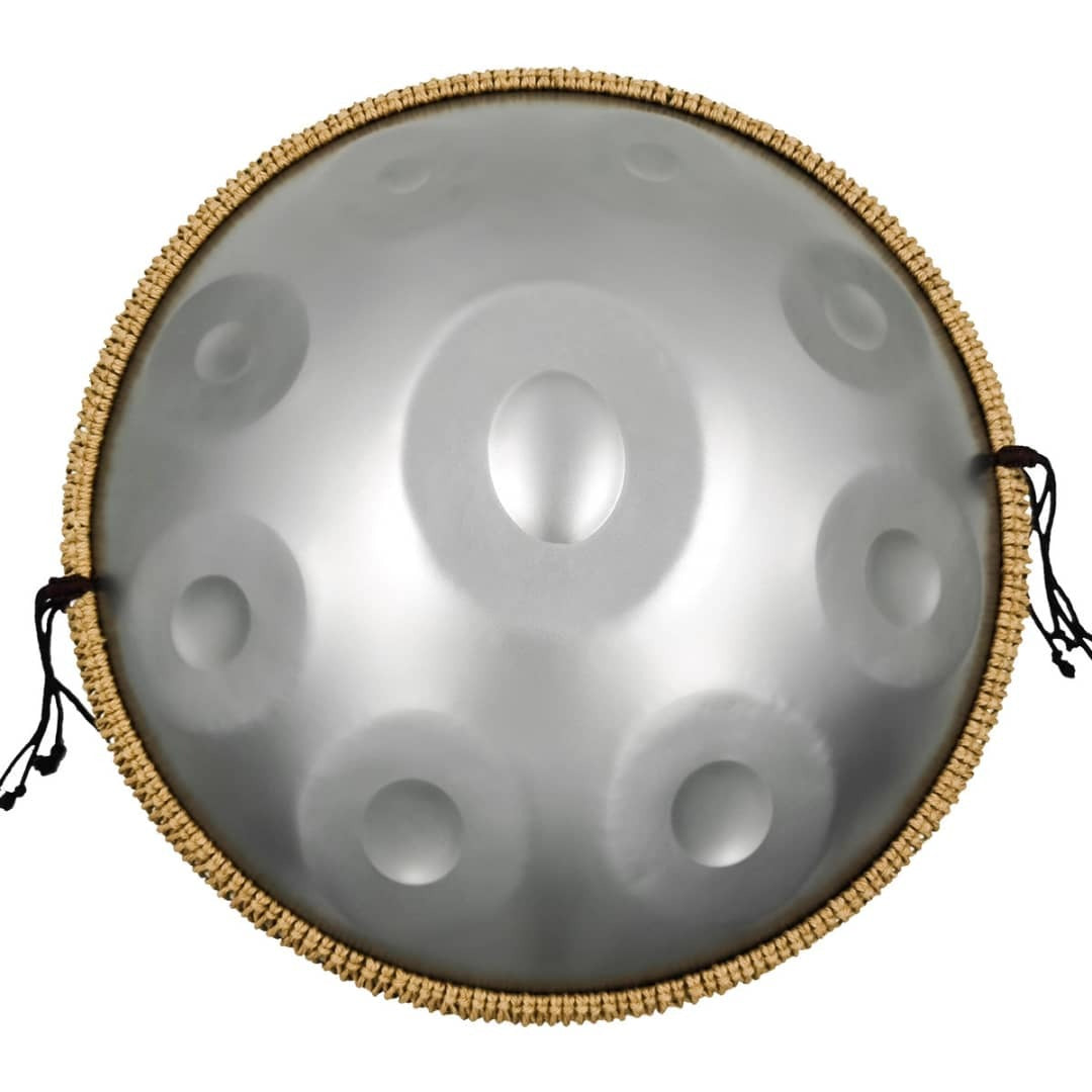 Graue Handpan, Hijaz-Skala B2, Frequenz 432 Hz, Frequenz 440 Hz, Hang Drum