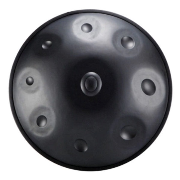 Schwarze Handpan, Hijaz-Skala B2, Frequenz 432 Hz, Frequenz 440 Hz, Hang Drum