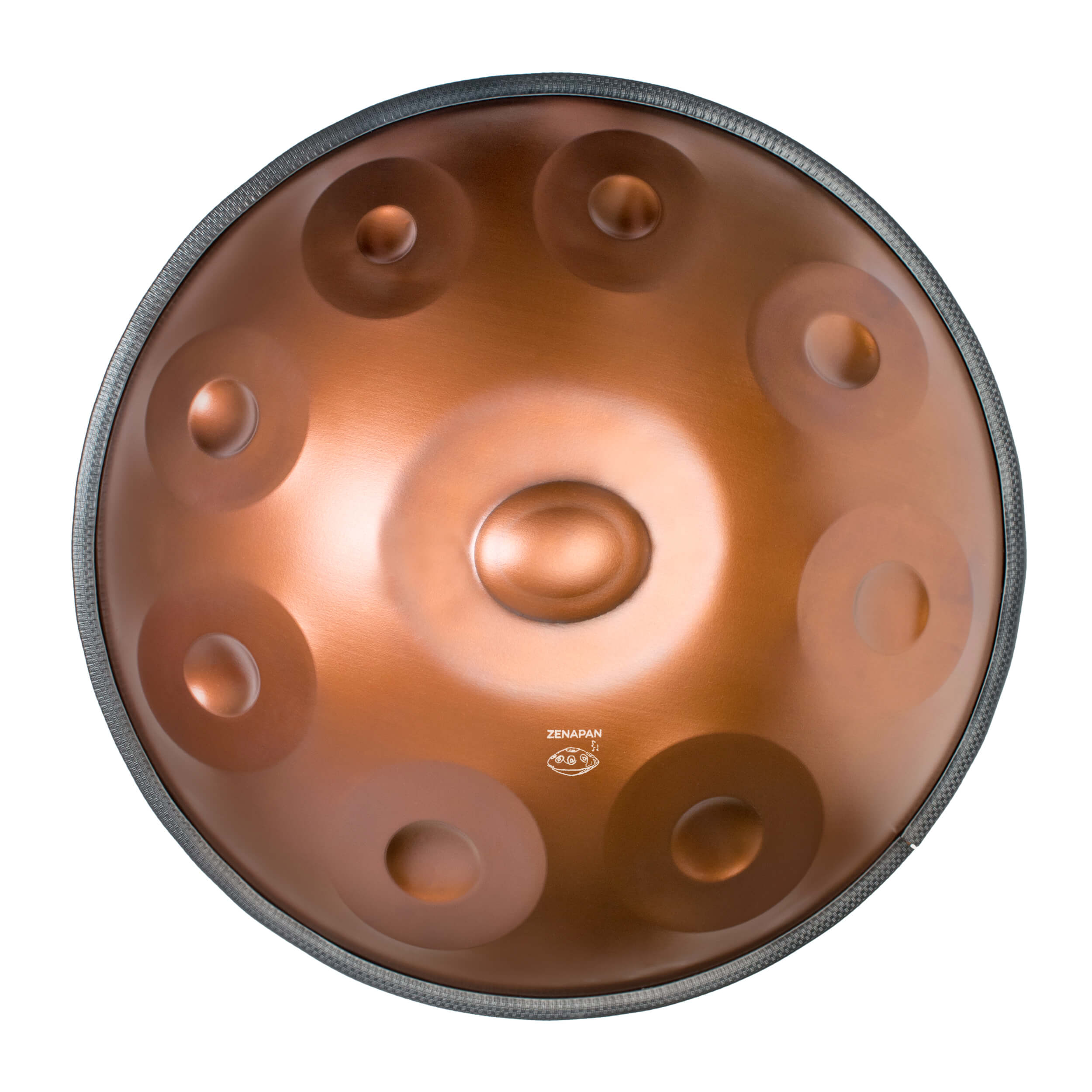 Handpan in D-Moll mit 9 Noten, Bronze, Frequenz 432 Hz, Frequenz 440 Hz, Hang Drum, Musikinstrument