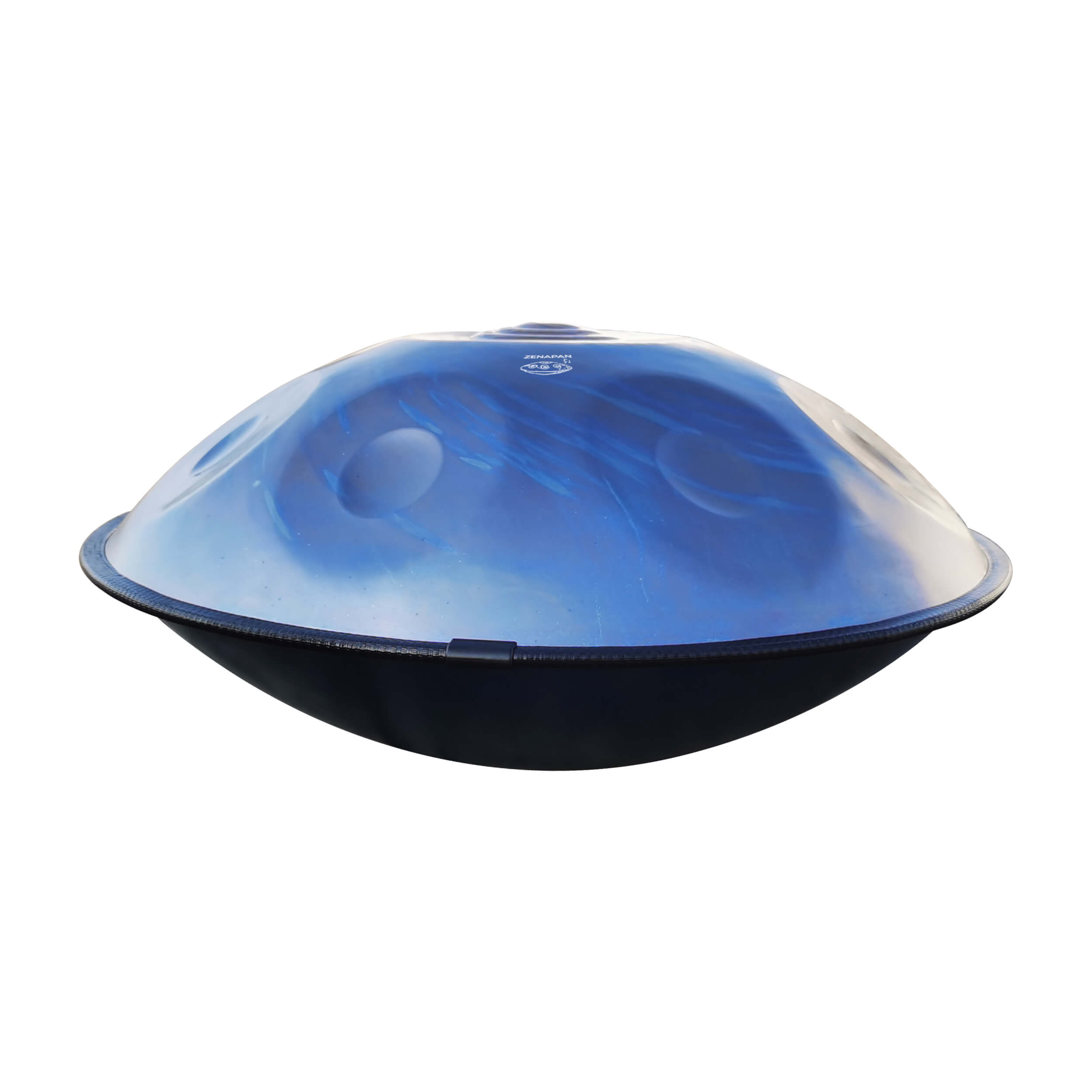 Handpan mit 10 blauen Noten, in D-Moll, Frequenz 432 Hz, Frequenz 440 Hz, Hang Drum, Musikinstrument