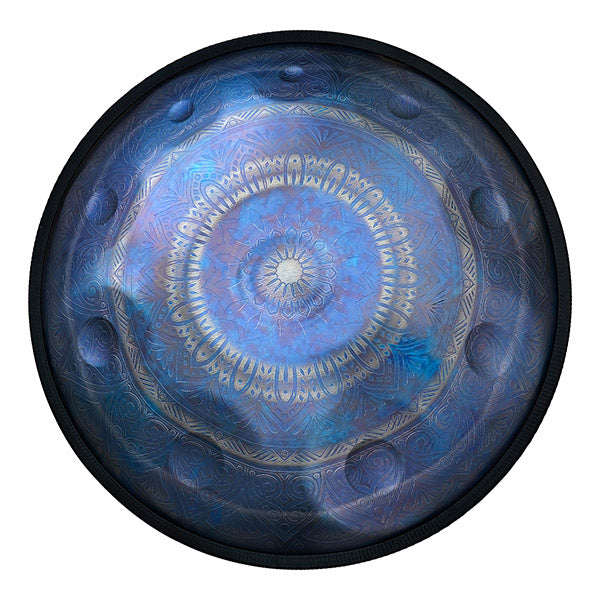 Handpan, Frequenz 432Hz, Frequenz 440Hz, Hang Drum, Hang, ZenaPan, C-Dur, Handpan Ursprung, Handpan kaufen, 9 Noten, 10 Noten, 12 Noten, blau, Handpan spielen, Handpan Drum