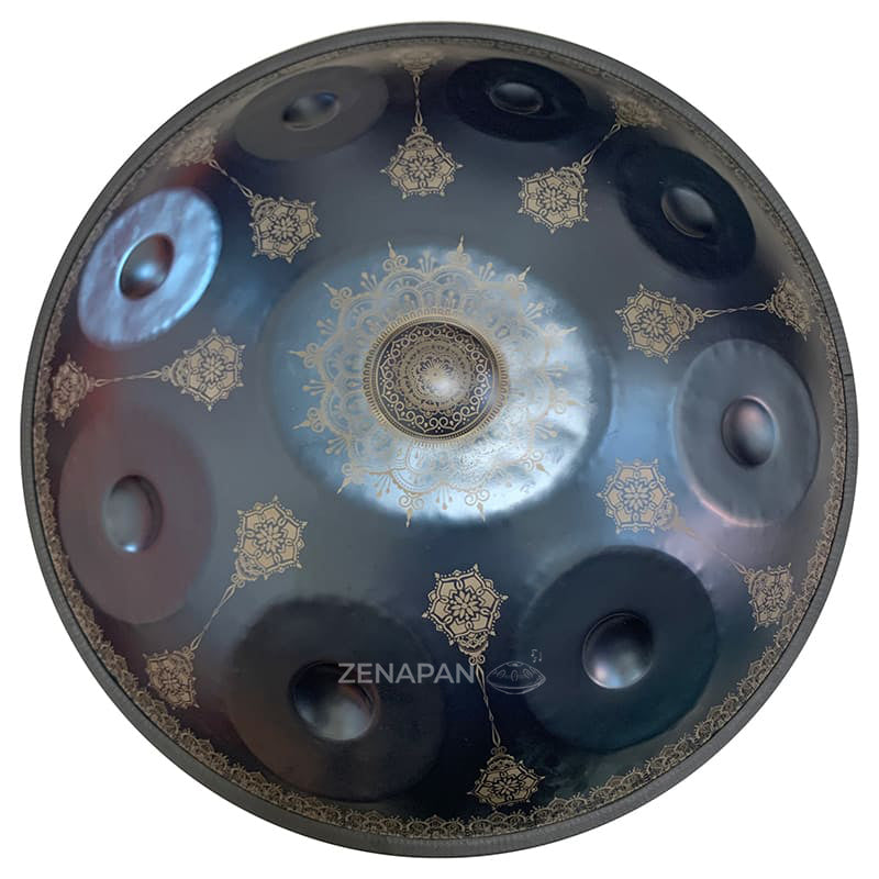 Hang, D-Moll-Kurd-Skala, Zenapan, C-Dur, originale Handpan, Handpan kaufen, schwarz