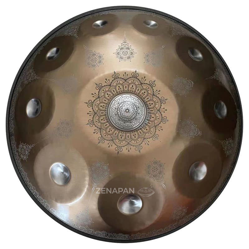  Handpan, Frequenz 432 Hz, Frequenz 440 Hz, Hang Drum, Hang, Ré-Moll-Kurd-Skala, Zenapan, C-Dur, Original-Hang, Handpan kaufen, Farbe Bronze