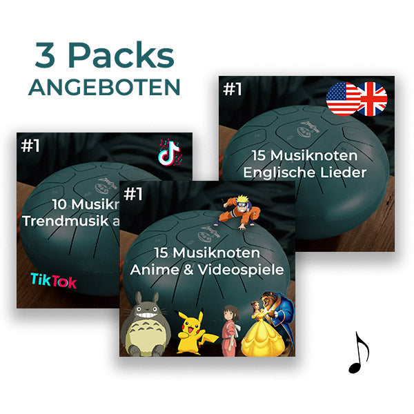 Geschenk: 3 kostenlose Notenpacks